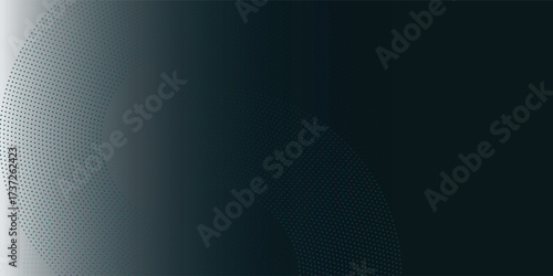 Elegant modern dark blue to light blue and green gradient background circle
