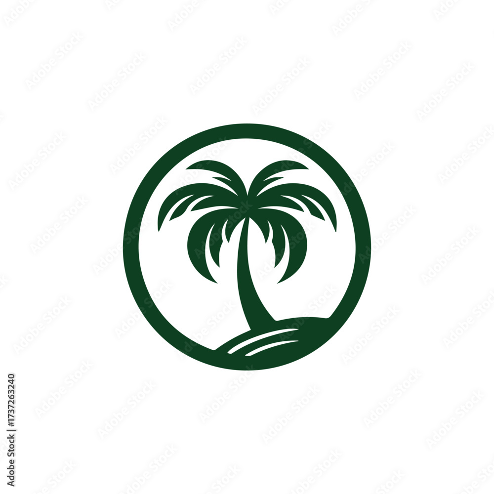 Obraz premium Palm Tree Logo