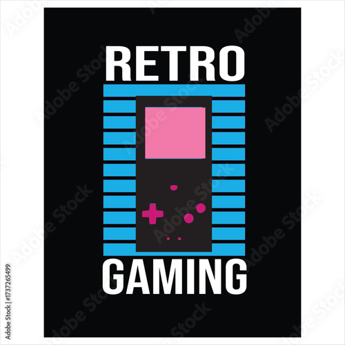 RETRO GAMING T-SHIRT DESIGN, it is very motivational and need for the people , all people take game for leisure time. 
