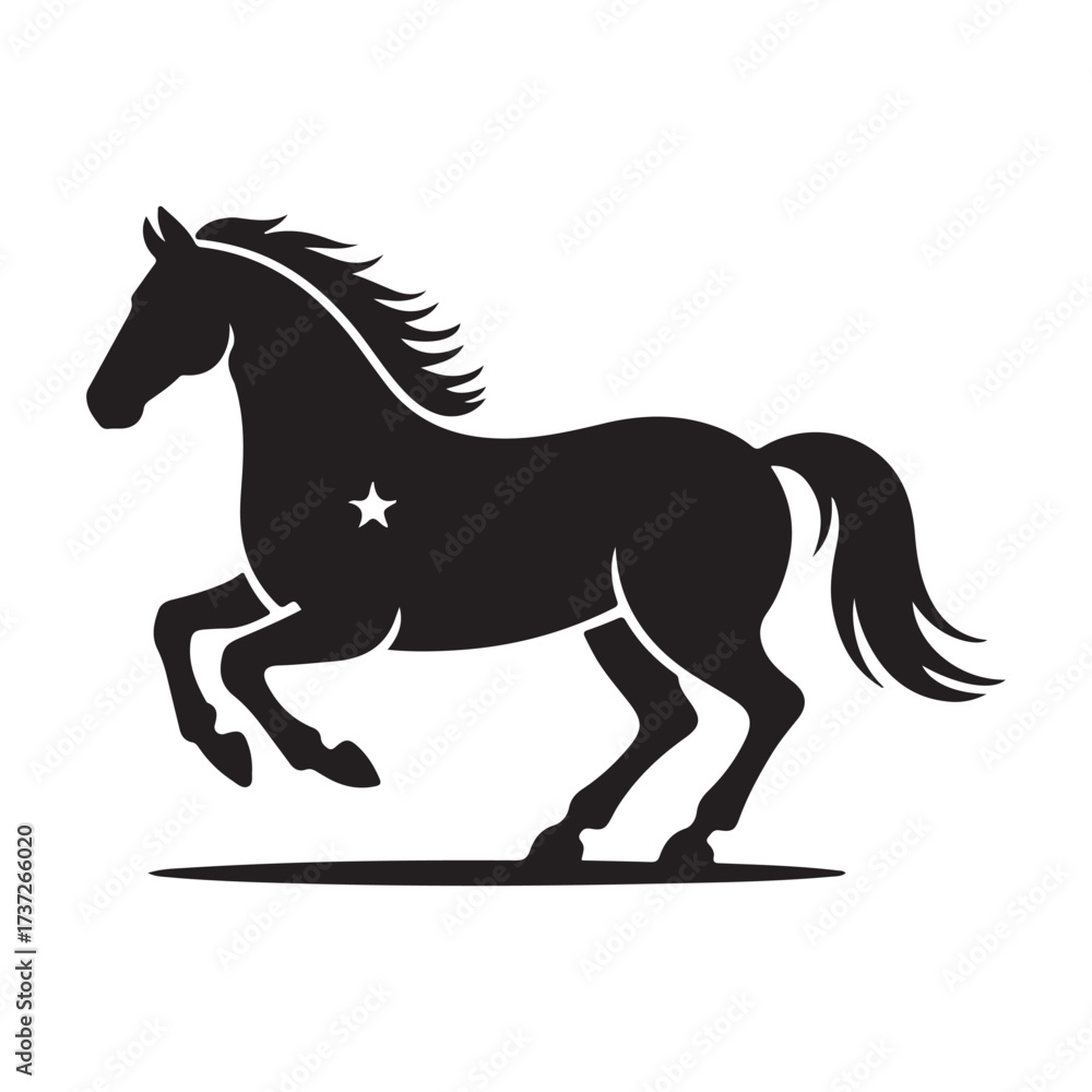 Obraz premium horse vector illustration