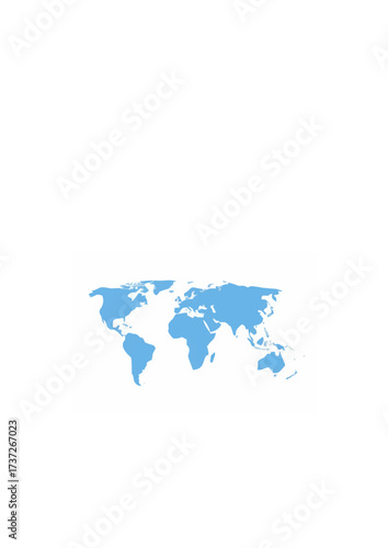 World Map - Blue Isolated.ai
