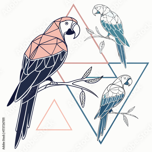 Gradient Polygon Balance Art