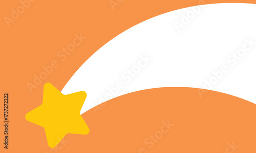 Background illustration of shooting stars with negative space and copy space. Abstract Falling Star.