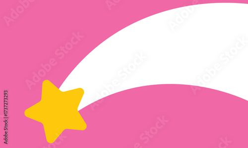 Background illustration of shooting stars with negative space and copy space. Abstract Falling Star.