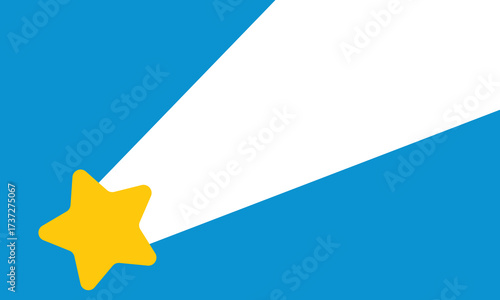 Background illustration of shooting stars with negative space and copy space. Abstract Falling Star.