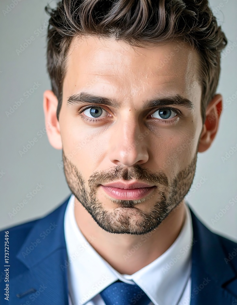 Obraz premium Close-up portrait of a man in a suit (1)