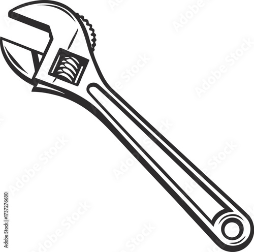 wrench on a white background