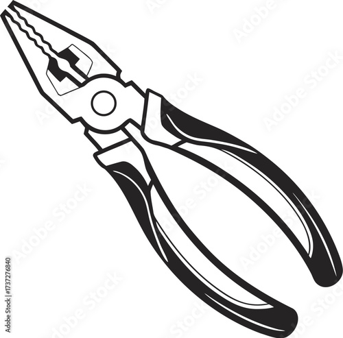 pliers isolated on white background