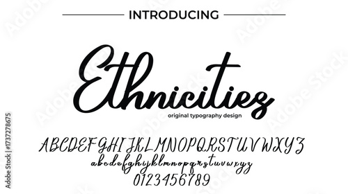 Ethnicities - Elegant Script Font for Smooth Handwritten Design and Creative Typography