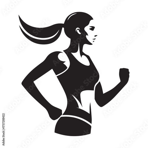 black siluet tatto running and animals