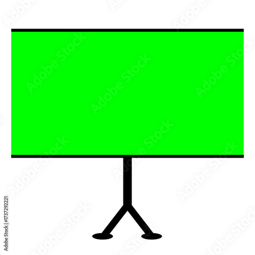 Green screen icon vector template illustration logo design