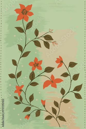 paisly geometrical and flower design for creating saree dupatta for dizital and textile design