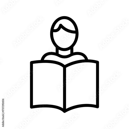 study icon, vector best line icon.