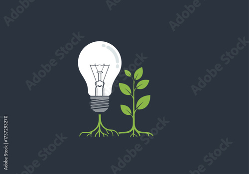 Idea Growth and Business Innovation Concept