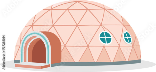 Contemporary Geodesic Dome Dwelling Featuring Unique Architectural Style