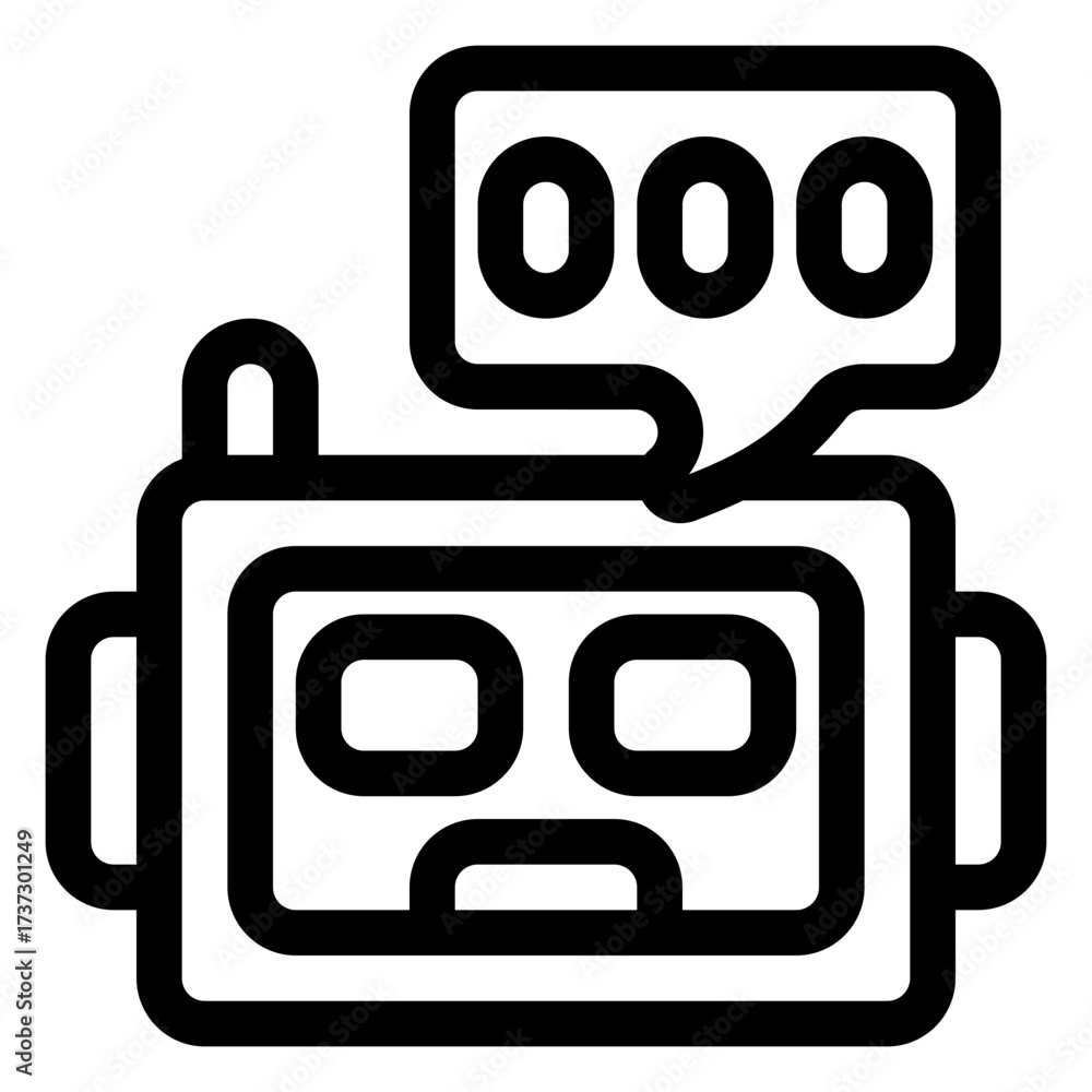 Fototapeta premium Chatbot icon