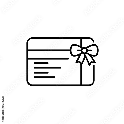 Gift Card Icon – Voucher Coupon Symbol for Shopping, Rewards, and Digital Payments