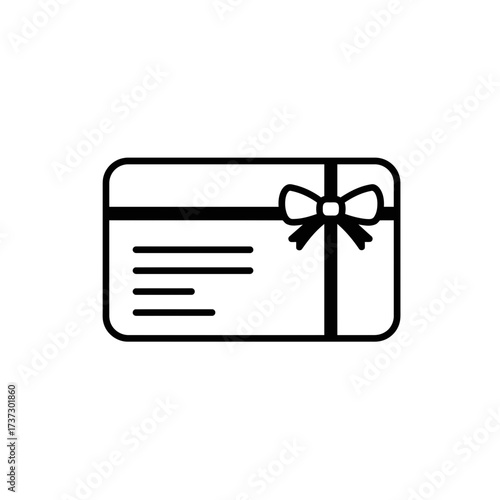 Gift Card Icon – Voucher Coupon Symbol for Shopping, Rewards, and Digital Payments