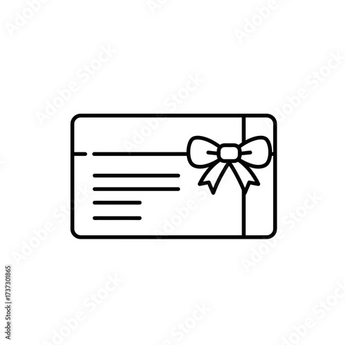 Gift Card Icon – Voucher Coupon Symbol for Shopping, Rewards, and Digital Payments