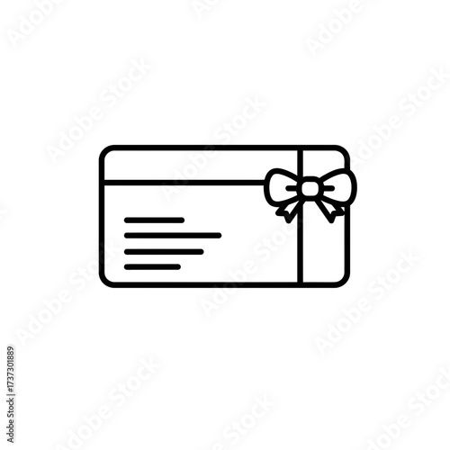 Gift Card Icon – Voucher Coupon Symbol for Shopping, Rewards, and Digital Payments
