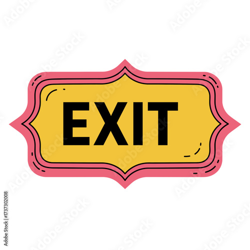 Exit Sign Icon – Emergency Way Out Symbol for Safety, Doors, and Directional Guidance