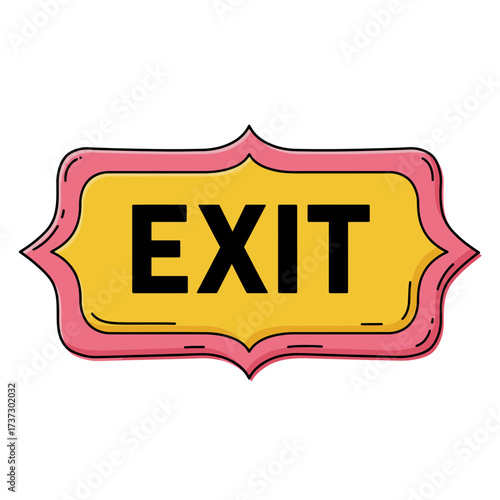 Exit Sign Icon – Emergency Way Out Symbol for Safety, Doors, and Directional Guidance