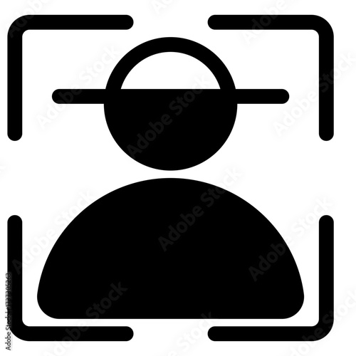 Face recognition icon