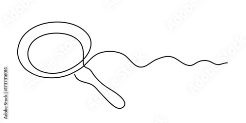 Frying pan one line art, hand-drawn kitchenware continuous drawing contour. Teflon non-stick cookware, cooking utensils food preparation home-cooked cuisine outline minimalist symbol. Editable stroke.