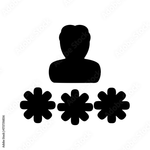 User authentication with secure password using asterisks for password hiding concept