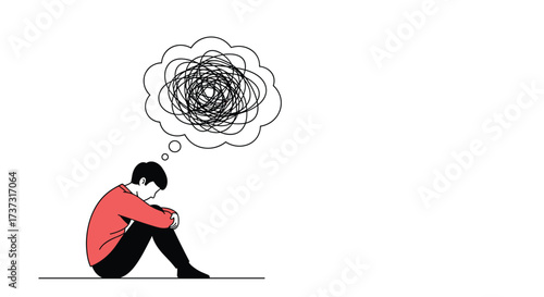 The struggle with overwhelming thoughts and feelings of isolation and despair.