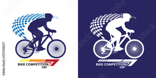 Dynamic Cycling Race Logo Design for Sportswear Brand