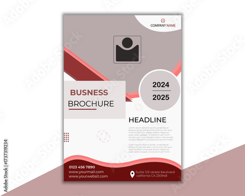 Business promotion advertise publication colorful corporate business flyer





