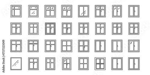 Collection of various window designs