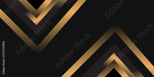 Black and Gold Award Background. Modern Luxury and Premium Design Template. Beautiful Wedding Template. Celebrating Graphics for Birthday and Event occasion. Royal Looking Creative Design Pattern.