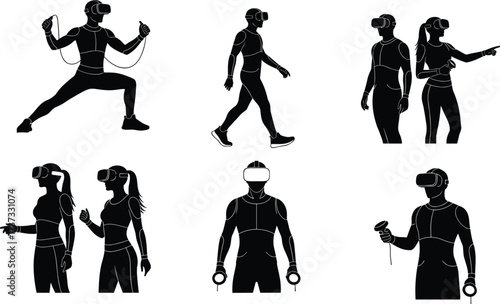 Drone and camera silhouettes, teamwork photography, drone operator, tripod filming, outdoor