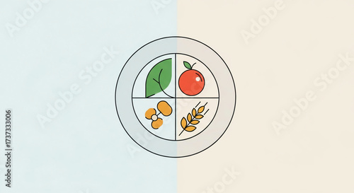 Healthy Eating Plate - Balanced Diet for Wellness.