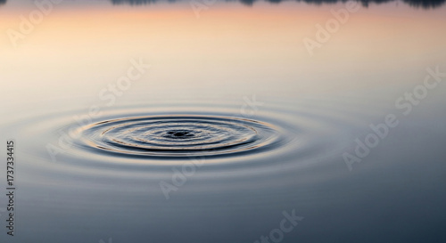 Ripples on the Waters Surface - A Calm and Peaceful Scene.