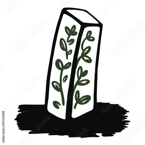 Green A alphabet leaf vector illustration symbol tree plant nature design icon concept for natural growth and ecology