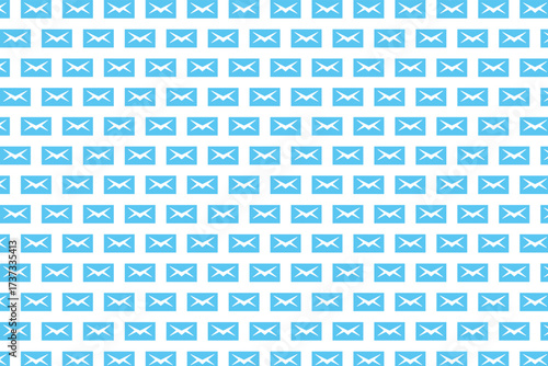 Blue Mail Envelope Pattern Background Image