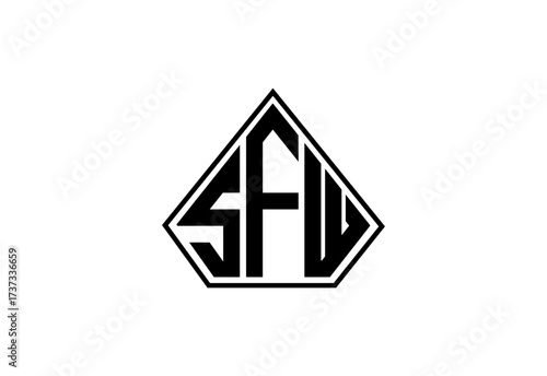 Free Download SFW Custom Monogram Logo Design. - GFXLoad