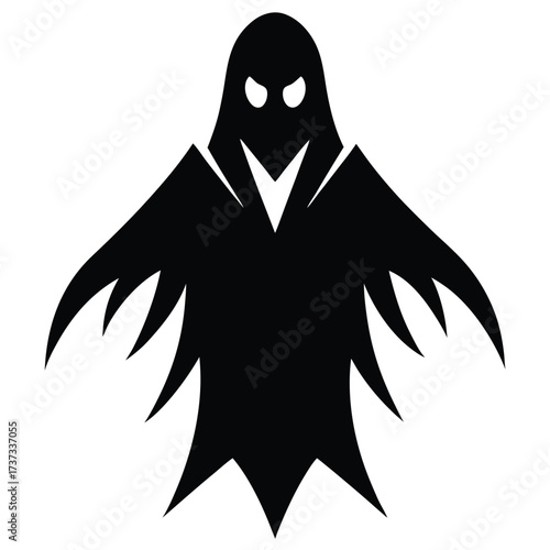 phantom shadow silhouette vector illustration