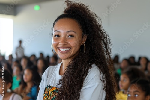 Passionate Hispanic Educator Inspires Young Minds Through Engagement and Empowerment at Community Event