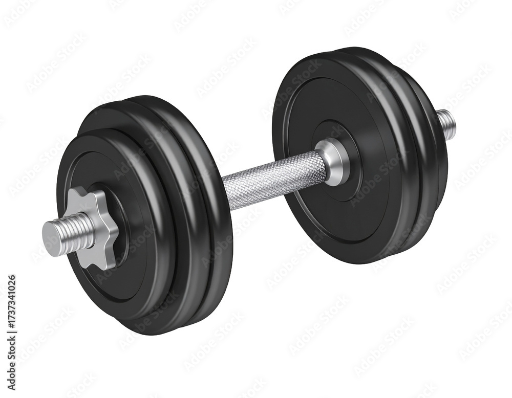 Naklejka premium dumbbell isolated on white background