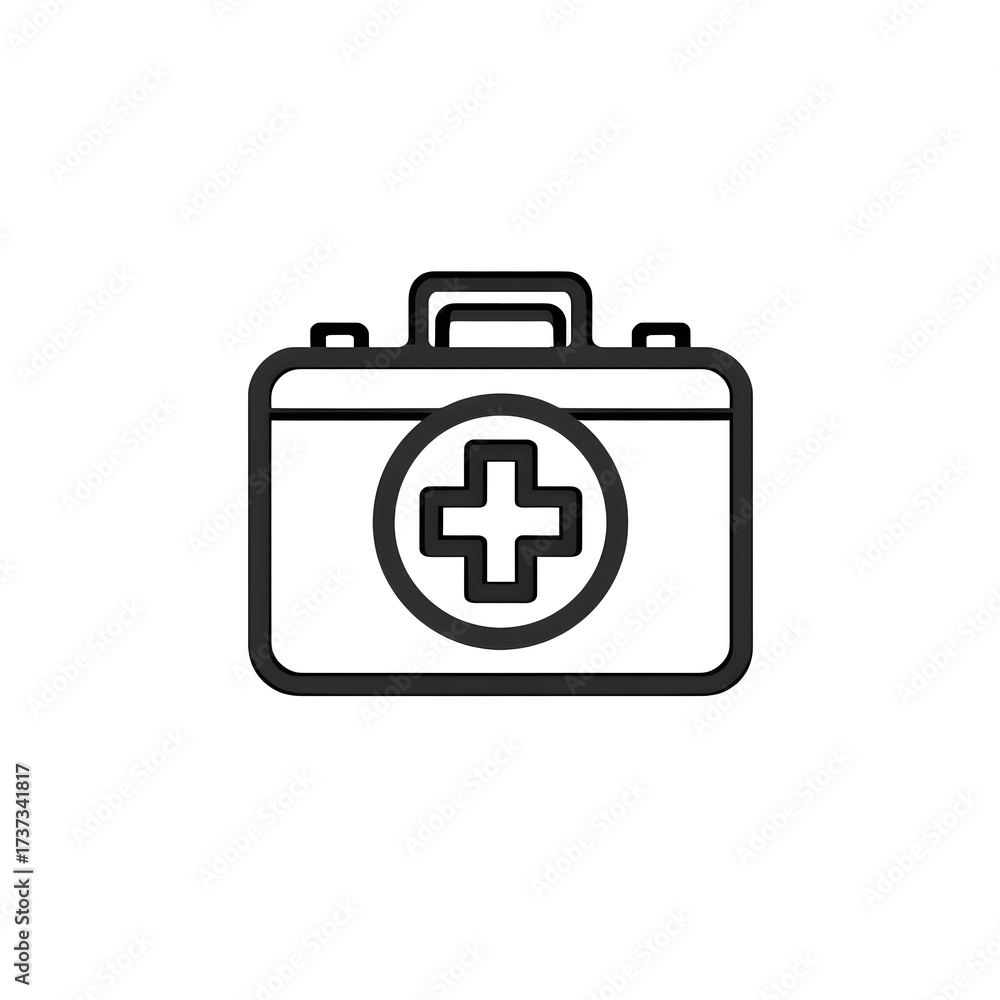 Obraz premium First aid kit icon isolated on transparent background