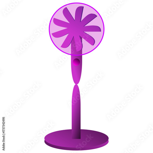 pink pinwheel isolated on white