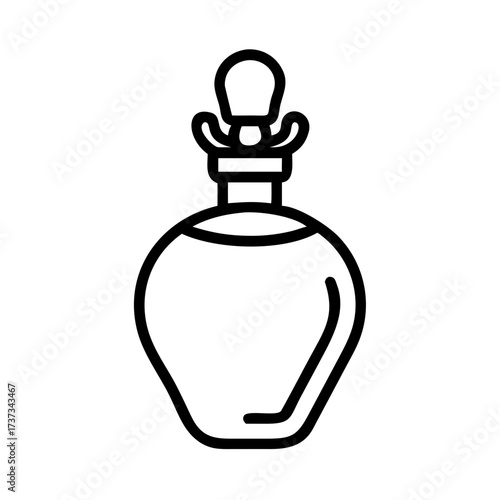 Elegant Perfume Bottle Fragrance Accessory Icon For Web And Graphic Design