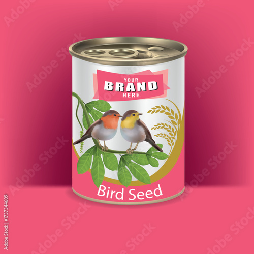 Design of canned bird food seeds