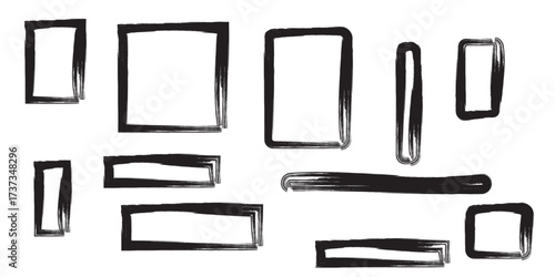A vector illustration set of construction tools icons in a metal box with a blank label template for web design