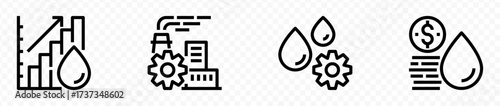 Business marketing icon set. Containing agreement, donation, handshake, partnership, money, social media, megaphone, sponsor, purchase, Vector illustration