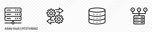 data store icon set